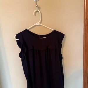 Elegant Navy Sleeveless Top